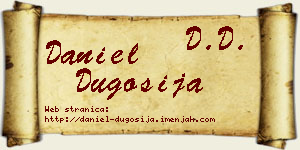 Daniel Dugošija vizit kartica